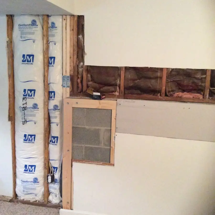 Wall insulation replacement during Odor Removal & Deodorization in Newark